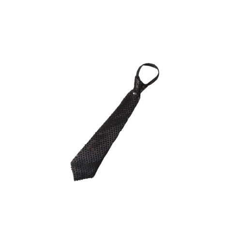 CRAVATE SEQUIN NOIRE