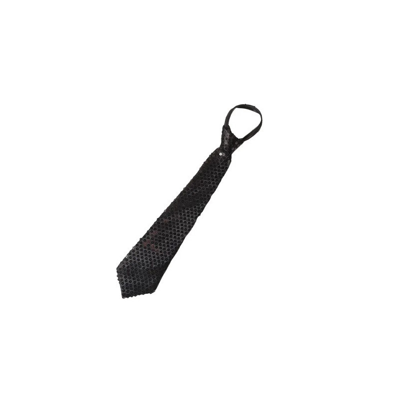 CRAVATE SEQUIN NOIRE