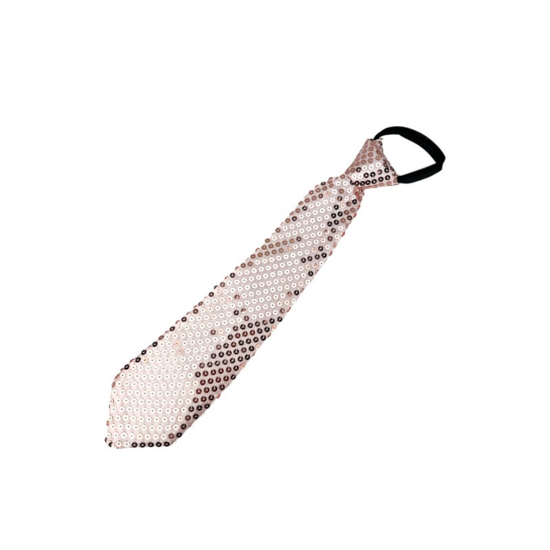 CRAVATE SEQUIN ROSE GOLD