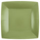 10 ASSIETTES GM CARRE OLIVE