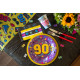 10 ASSIETTES 90'S MULTICOLORE
