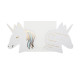 8 INVIATIONS LICORNE PASTEL