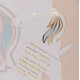 8 INVIATIONS LICORNE PASTEL