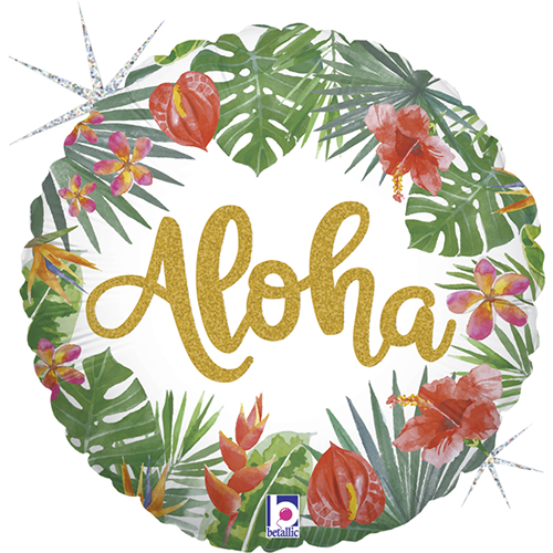 BALLON ALU TROPICAL ALOHA