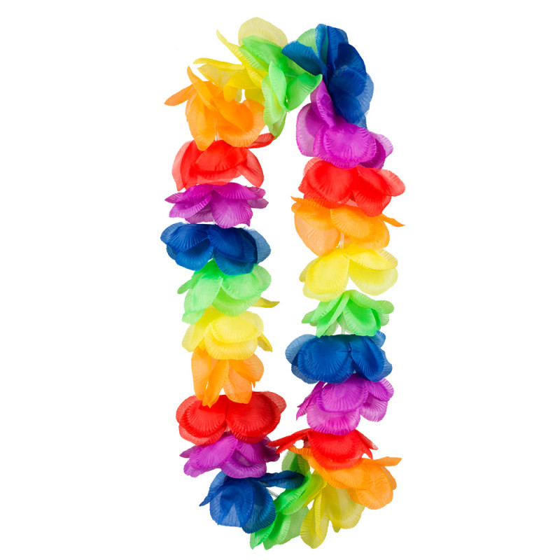 COLLIER FLEURS ARC EN CIEL XL
