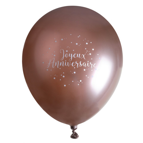 6 BALLONS J.ANNIV ROSE GOLD