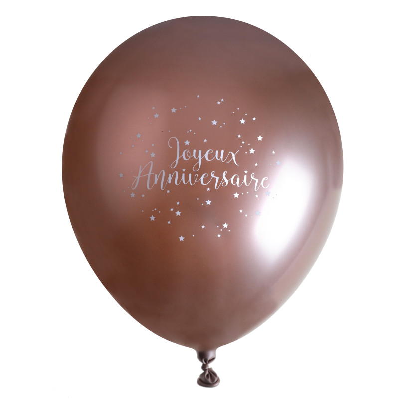 6 BALLONS J.ANNIV ROSE GOLD