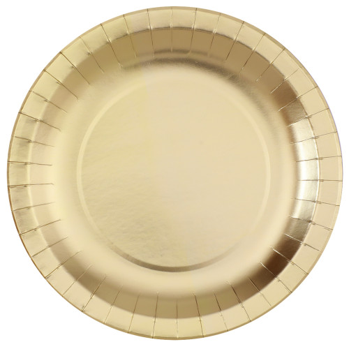 10 ASSIETTES OR DIAM 26
