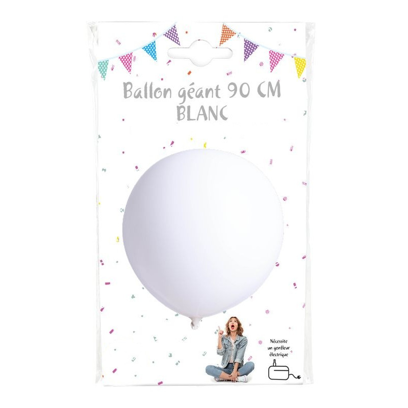 BALLON GEANT DIAM 90CM BLANC