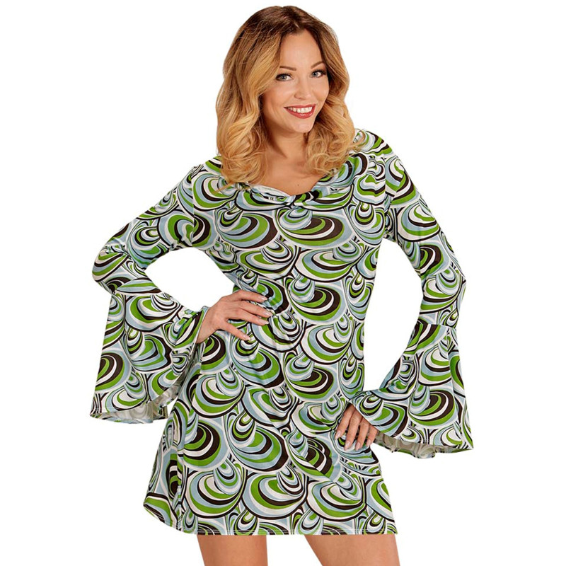 ROBE FEMME ANNEES 70 XL