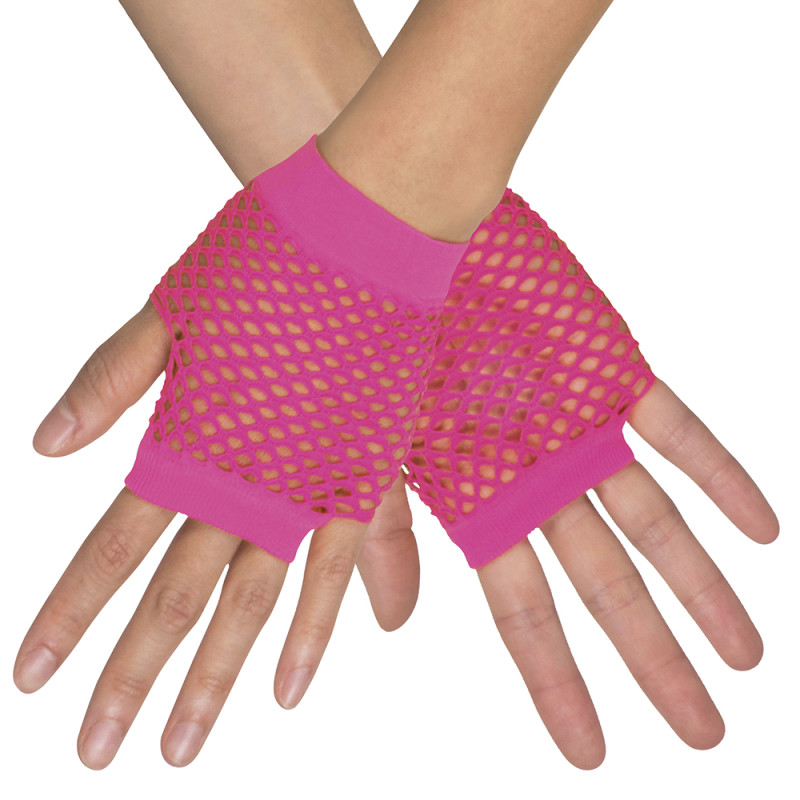 GANTS RESILLE ROSE FLUO