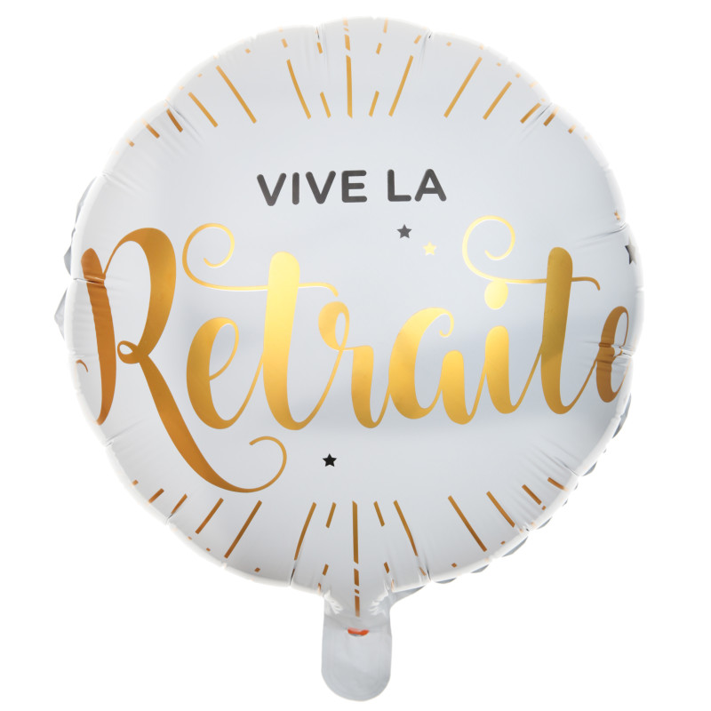 BALLON ALU VIVE LA RETRAITE