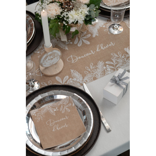 10 ASSIETTES ARGENT DIAM 26CM
