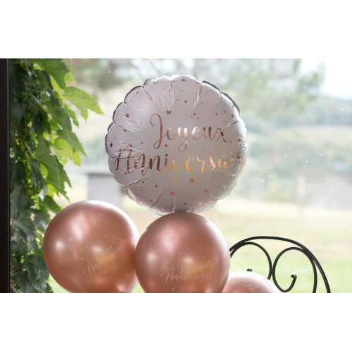 BALLON ALU JOYEUX ANNIVERSAIRE
