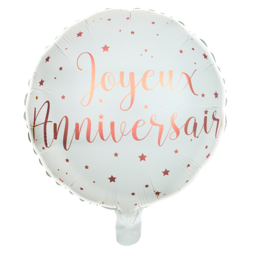 BALLON ALU JOYEUX ANNIVERSAIRE