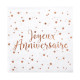 20 SERVIETTES JA ROSE GOLD