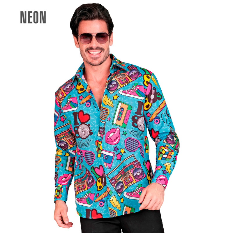 CHEMISE ANNEES 80 PARTY FASHION L/XL