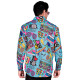 CHEMISE ANNEES 80 PARTY FASHION L/XL