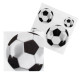 20 SERVIETTES FOOTBALL 33X33CM