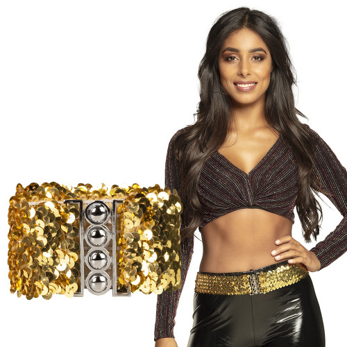 CEINTURE PAILLETTES OR