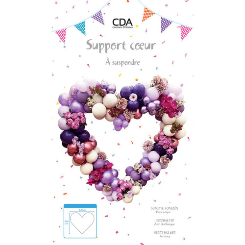 SUPPORT BALLONS D150CM COEUR
