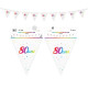 GUIRL FANION 80ANS .METAL MULTICOLORE