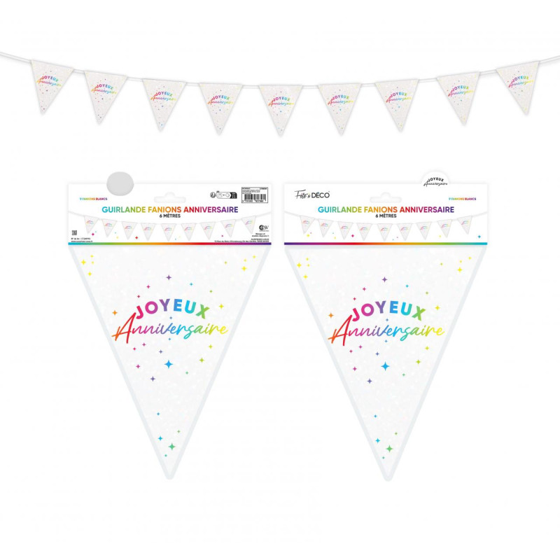 GUIRL FANION ANNIV.METAL MULTICOLORE
