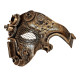 DEMI-MASQUE STEAMPUNK CUIVRE