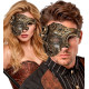 DEMI-MASQUE STEAMPUNK CUIVRE