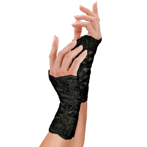 GANTS EN DENTELLE NOIRS