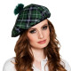 BERET ECOSSAIS+POMPON VERT