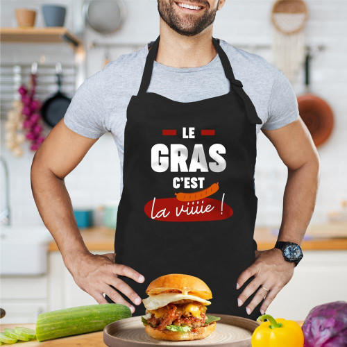TABLIER "LE GRAS C LA VIE"