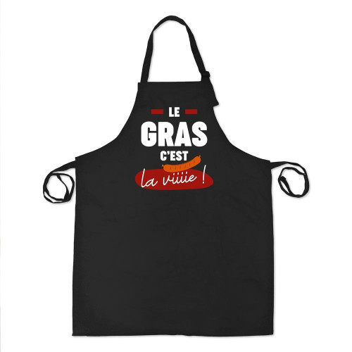 TABLIER "LE GRAS C LA VIE"
