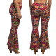 PANTALON FLARE FLOWER POWER L-XL