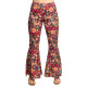 PANTALON FLARE FLOWER POWER L-XL