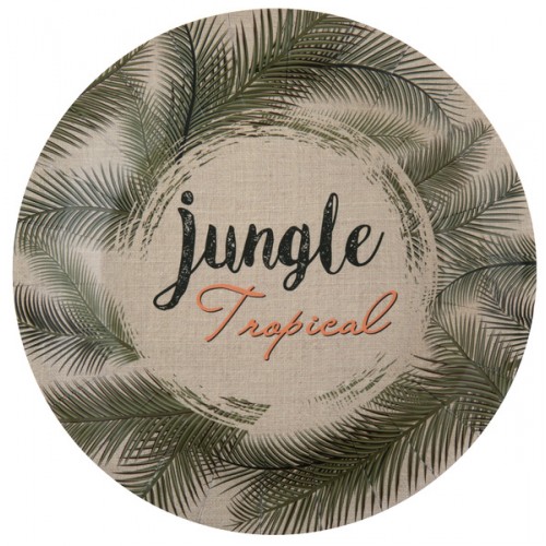 10 ASSIETTE JUNGLE VERT