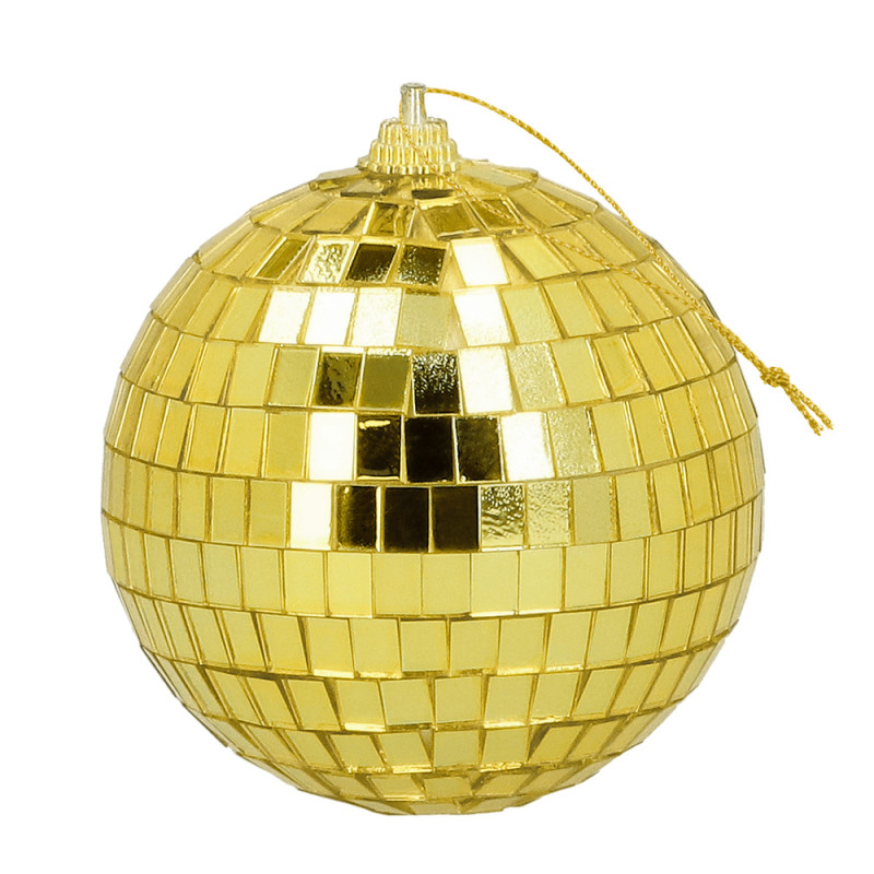SET 6 BOULES DISCO OR 8CM