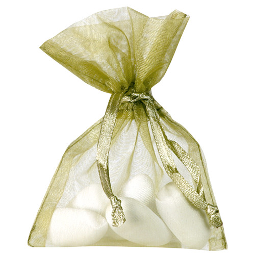 10 SAC ORGANZA OLIVE