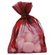10 SAC ORGANZA BORDEAUX