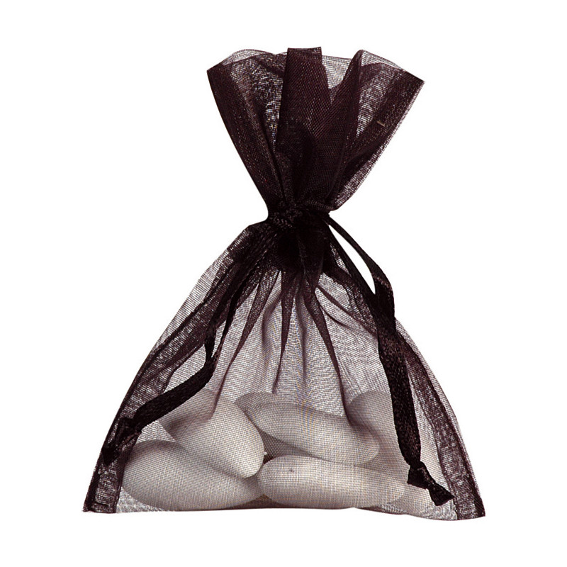 10 SAC ORGANZA NOIR