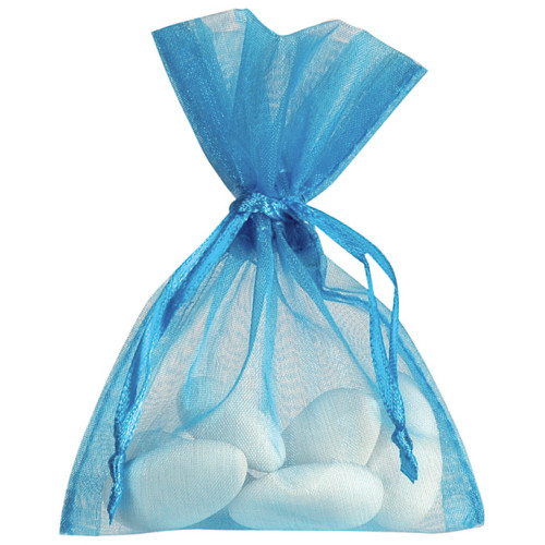 10 SAC ORGANZA TURQUOISE