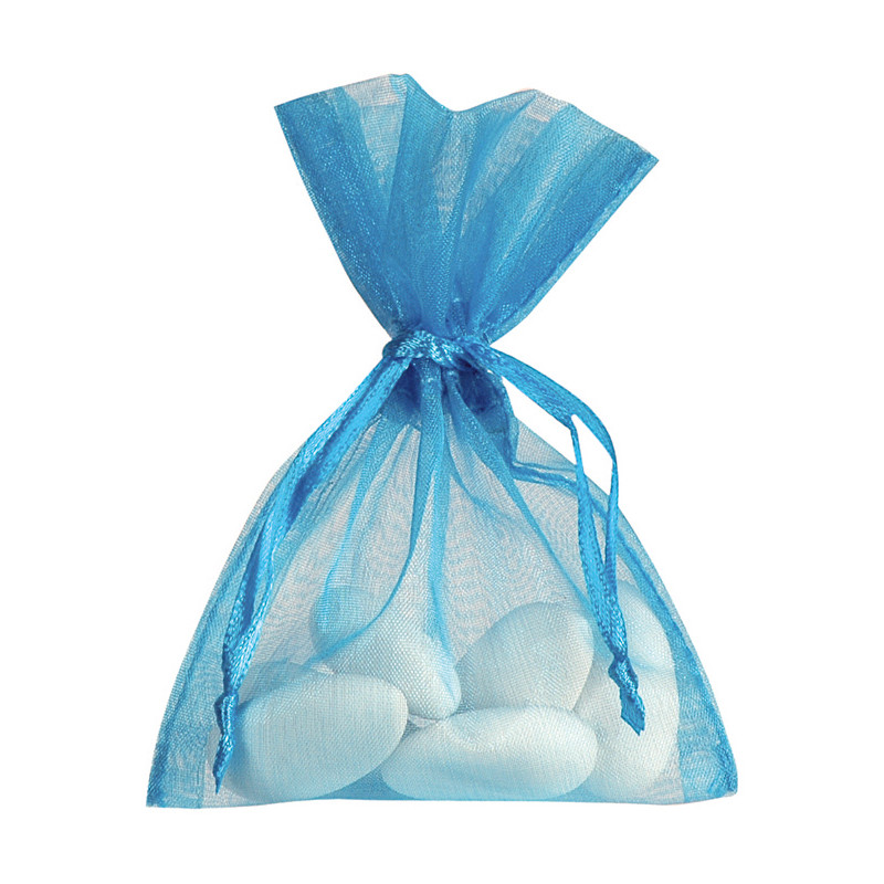 10 SAC ORGANZA TURQUOISE