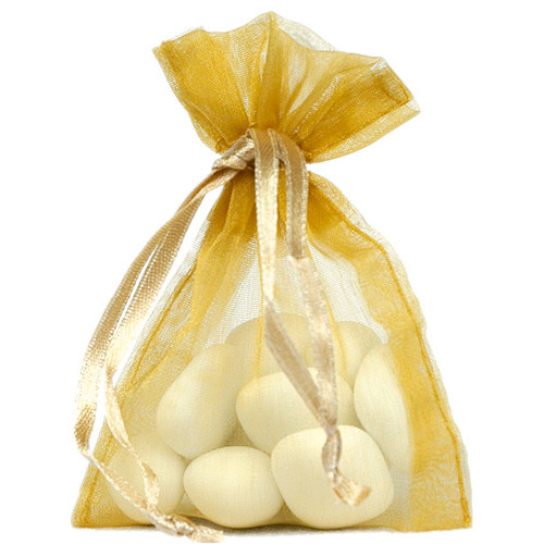 10 SAC ORGANZA OR
