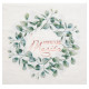 20 SERVIETTES BUCOLIQUE VERT