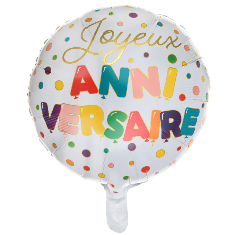 BALLON ALU ANNIVERSAIRE BALLON