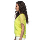 TOP EN RÉSILLE JAUNE FLUO (M/L)