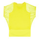 TOP EN RÉSILLE JAUNE FLUO (M/L)