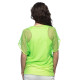 TOP EN RÉSILLE VERT FLUO (M/L)
