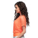 TOP EN RÉSILLE ORANGE FLUO M/L