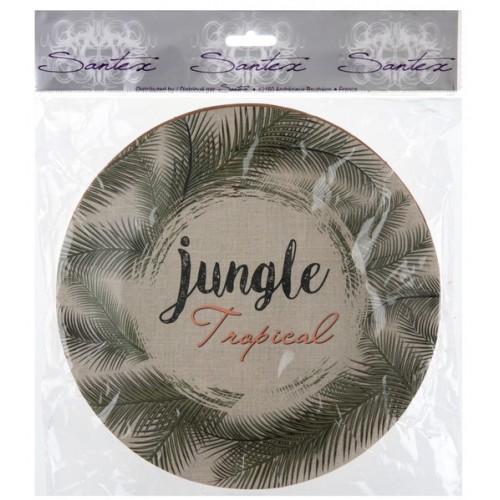 10 ASSIETTE JUNGLE VERT